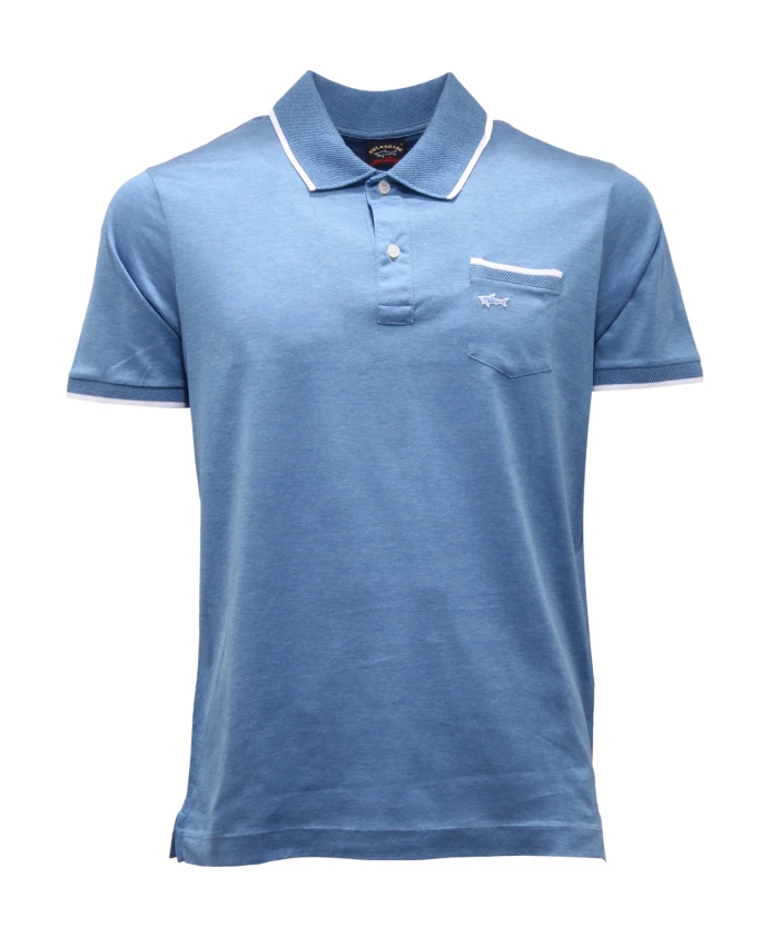 

Итальянская, стильная рубашка Paul & Shark, синий