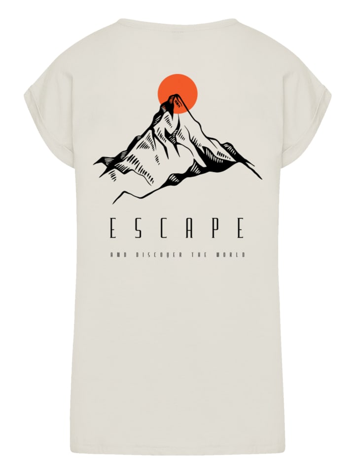 

Футболка с удлиненными плечами Escape Discover the World Mountain in Whitesand F4NT4STIC, Белый, Футболка с удлиненными плечами Escape Discover the World Mountain in Whitesand F4NT4STIC