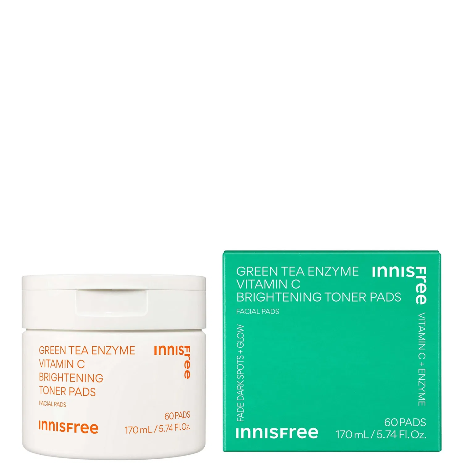 Тоник Innisfree — Осветляющие тонизирующие подушечки с экстрактом зеленого чая и витамином С — фото 2