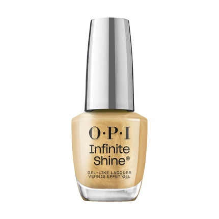 

Стойкий лак для ногтей OPI Infinite Shine с ярким металлическим покрытием, прозрачный золотой, 0,5 жидк. унции