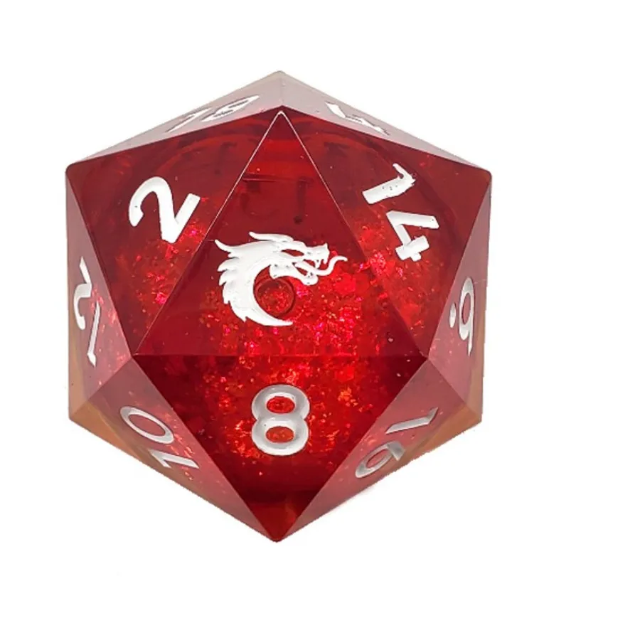 

35мм d20 - Ярость восхода солнца, Liquid Infused Dice