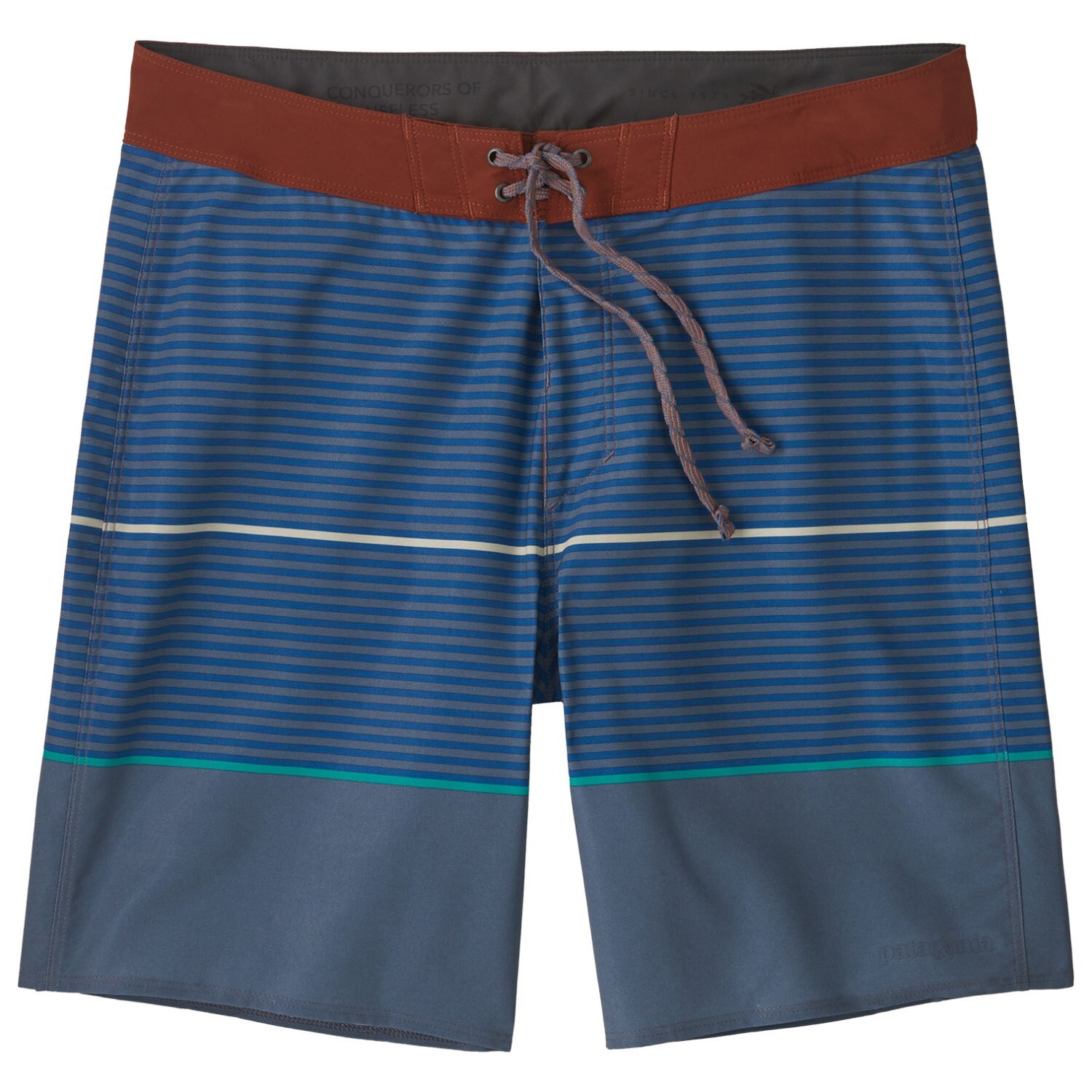

Шорты Patagonia Hydropeak, цвет Olivas Stripe/Utility Blue