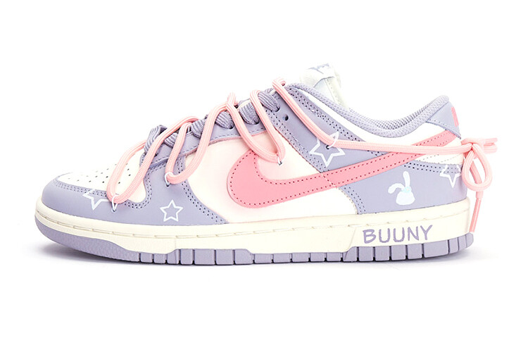 

Кроссовки Nike Dunk Skateboard Shoes Women's Low-Top Purple/Pink White