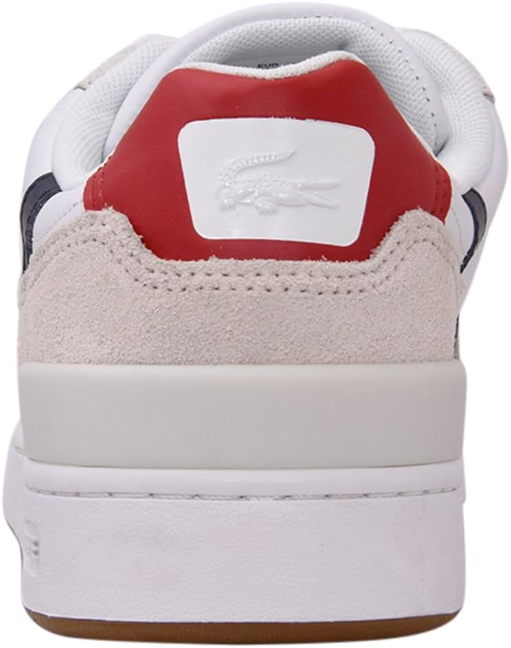 Lacoste мужские кроссовки T-Clip, White/Navy/Red — фото 4