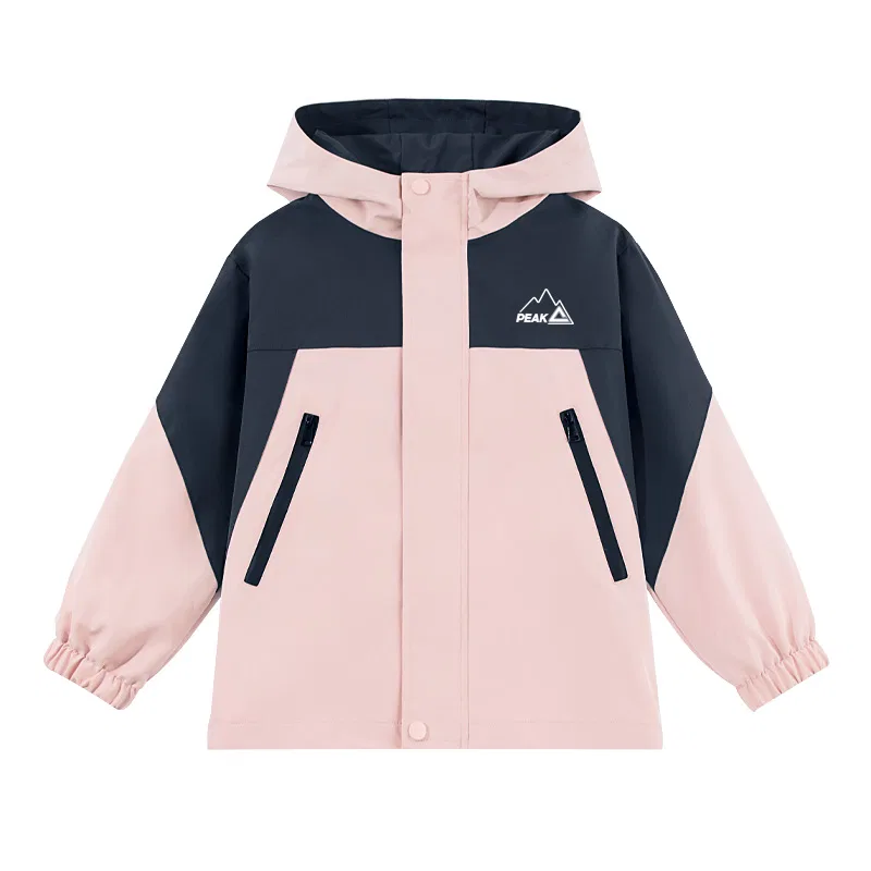 Детская софтшелл куртка с капюшоном PEAK Black/PK Line — фото 4