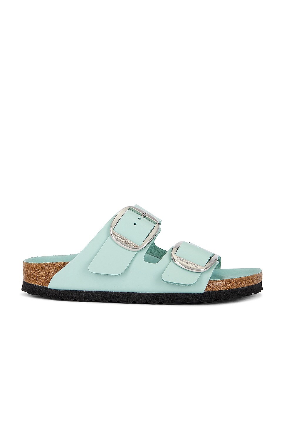 

Сандалии Arizona с большой пряжкой Birkenstock, цвет High Shine Surf Green