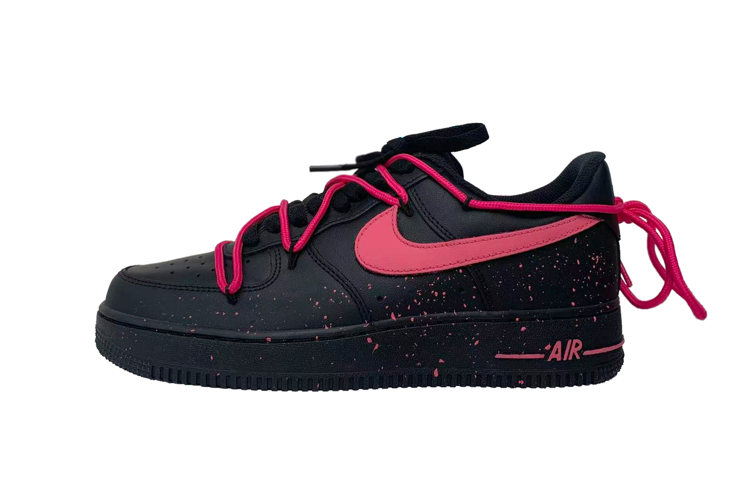 

Nike Air Force 1 BLACKPINK черные сладкие амортизаторы нескользящие низкие детские скейтбординг кроссовки Black Pink