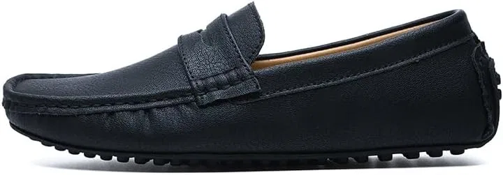 Лоферы кожаные мужские Penny Driving Loafers, черный PUGHGAETZF — фото 3