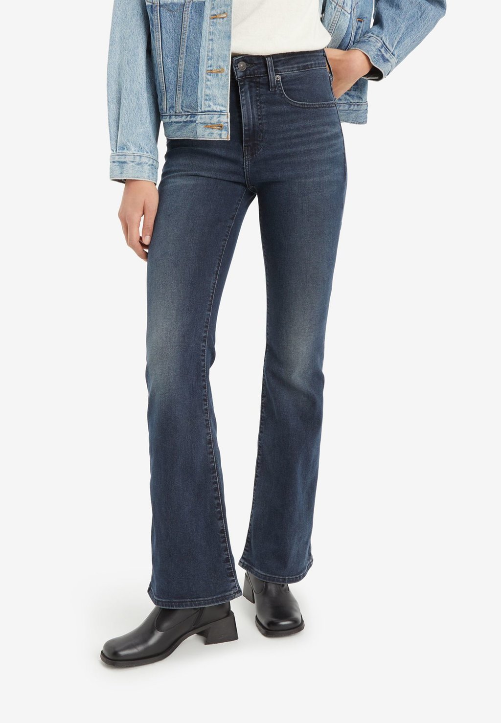 

Расклешенные джинсы 726™ HIGH RISE FLARE Levi's®, черный деним