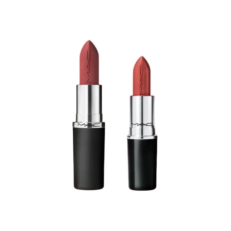MAC Матовый тональный крем с осветляющим эффектом, стойкий и легко растушевывается, Two-Piece Set: Matte Lipstick #666 Big Favorite Pink+Soft Matte Lipstick #316 Soft Pink — фото 2