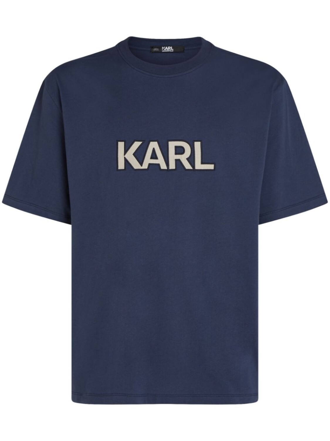 

Karl Lagerfeld футболка из органического хлопка с логотипом, синий