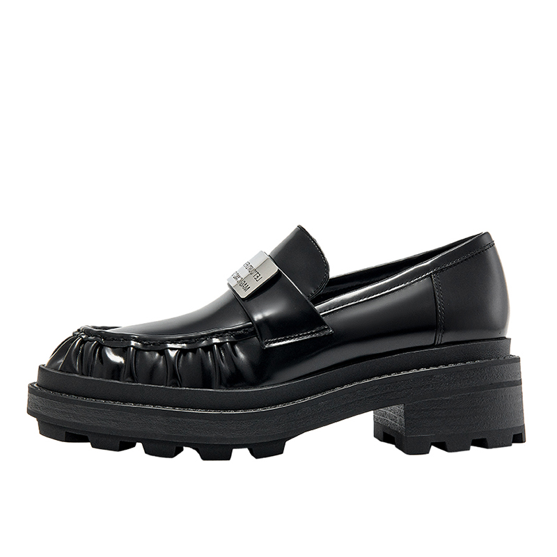 Лоферы женские черные SHOESZOOO