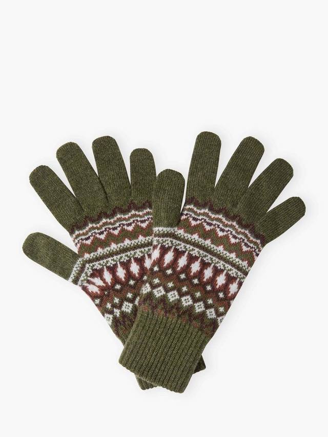 

Перчатки из кашемира с узором Fair Isle Brora, Sorrel
