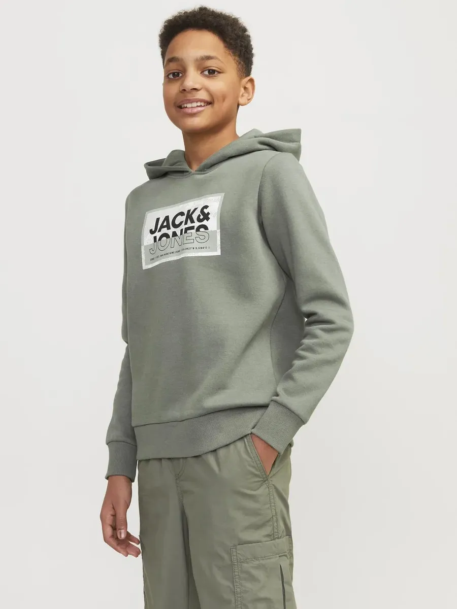 

Детская толстовка Jack & Jones "JCOLOGAN SS24 PRINT SWEAT HOOD SN JNR" Jack & Jones Junior, зеленый