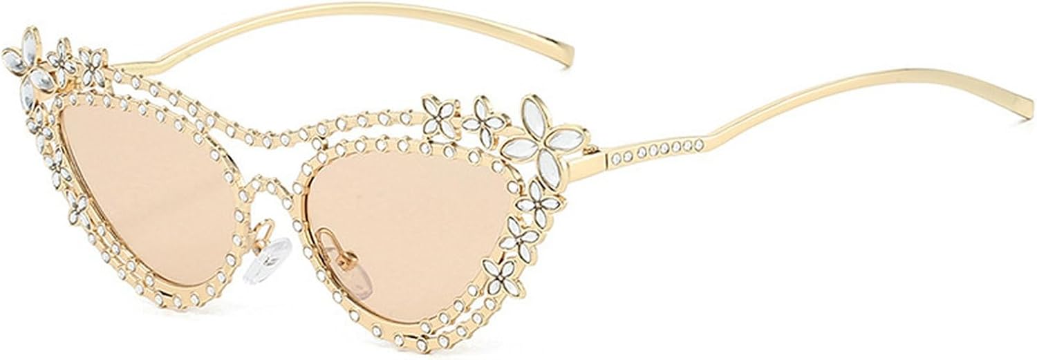 

Солнцезащитные очки Laureles Crystal для женщин в форме «кошачий глаз», женские солнцезащитные очки с металлической оправой и бриллиантами, мужские солнцезащитные очки с градиентным покрытием и защитой от УФ-излучения UV400, C4