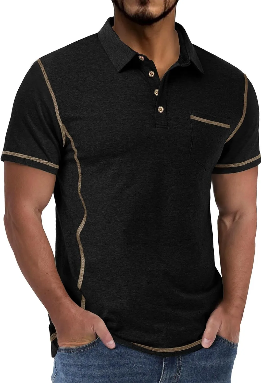 

Классическая рубашка для мужчин Casual с коротким рукавом