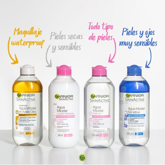 

Мицеллярная вода Skin Active Agua Micelar Sensitive Garnier, 400 ml