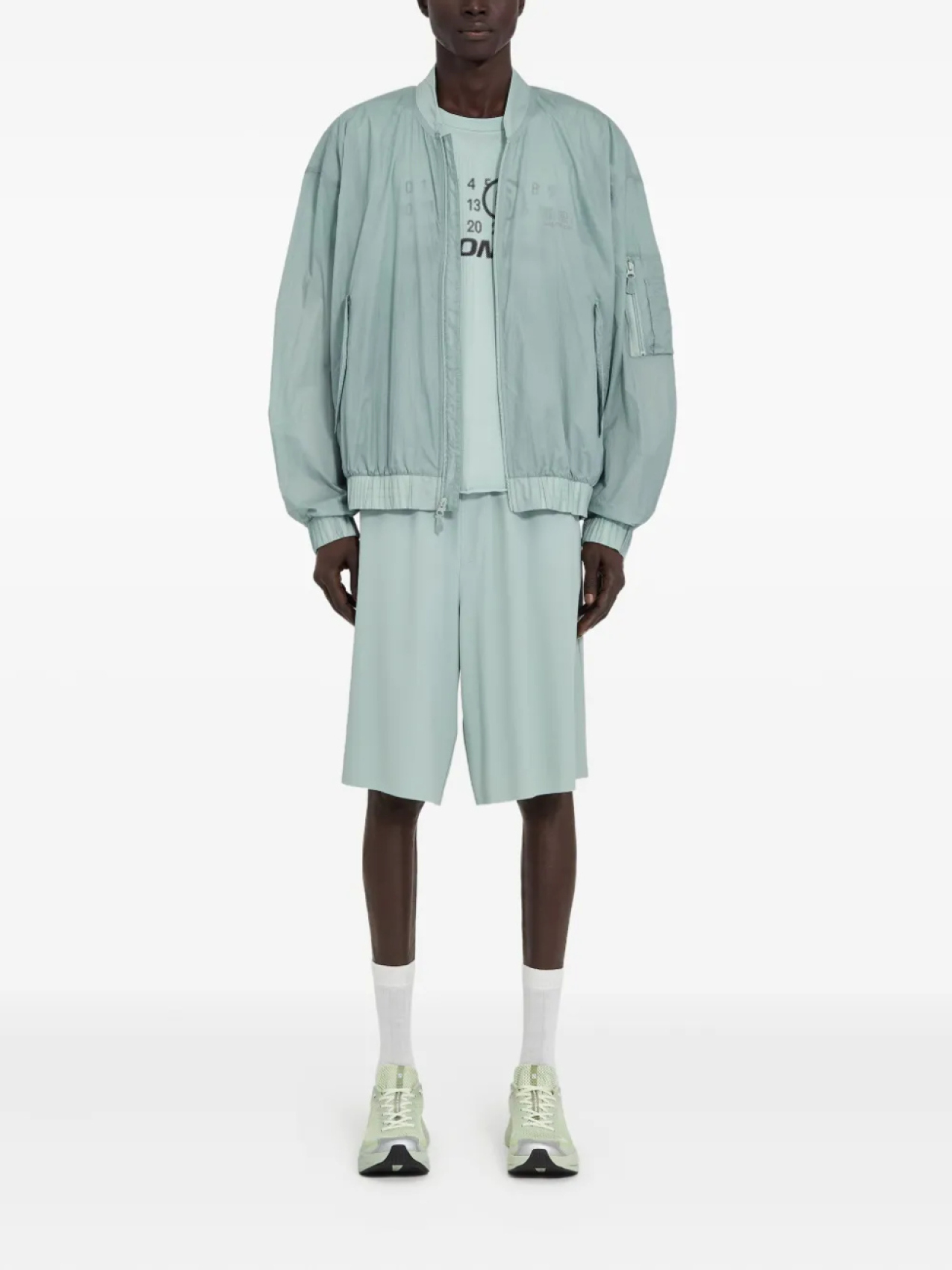 Куртка с принтом из коллаборации с Salomon MM6 Maison Margiela X Salomon, синий — фото 2