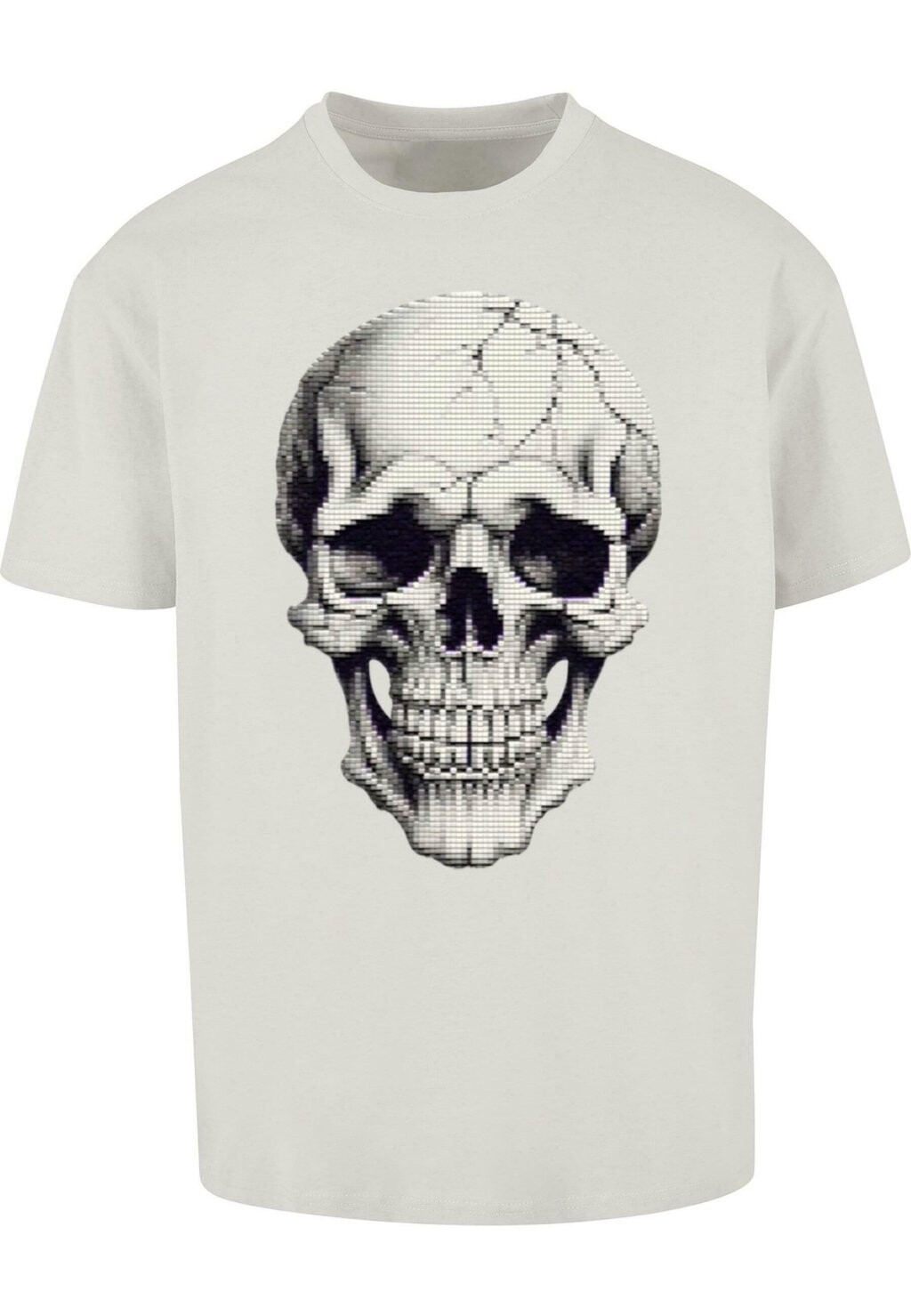 

Футболка с принтом HALLOWEEN SKULL TEE Merchcode, светло-серый