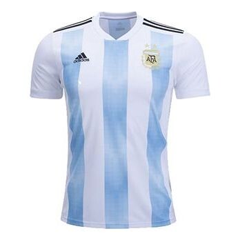 

Футболка argentina home jersey 2018 blue white fan edition 'blue white' Adidas, синий