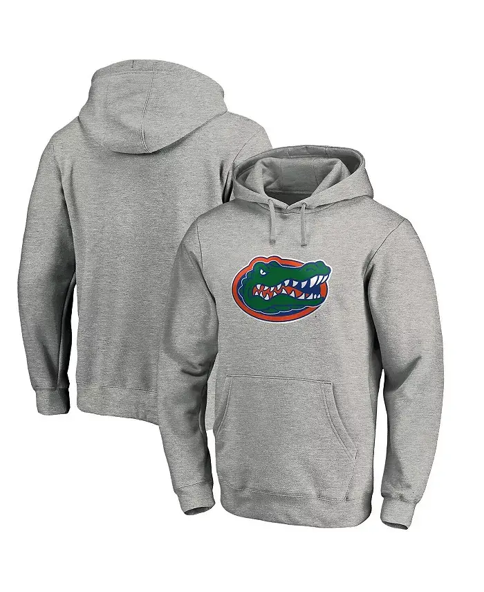 

Мужская толстовка с капюшоном Heather Gray Florida Gators Primary Logo Fanatics