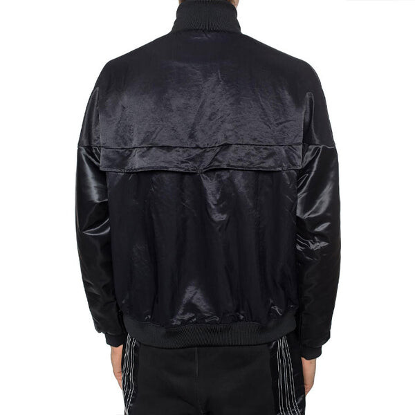Куртка x alexander wang crossover logo printing colorblock half zipper casual sports jacket black Adidas, черный — фото 4