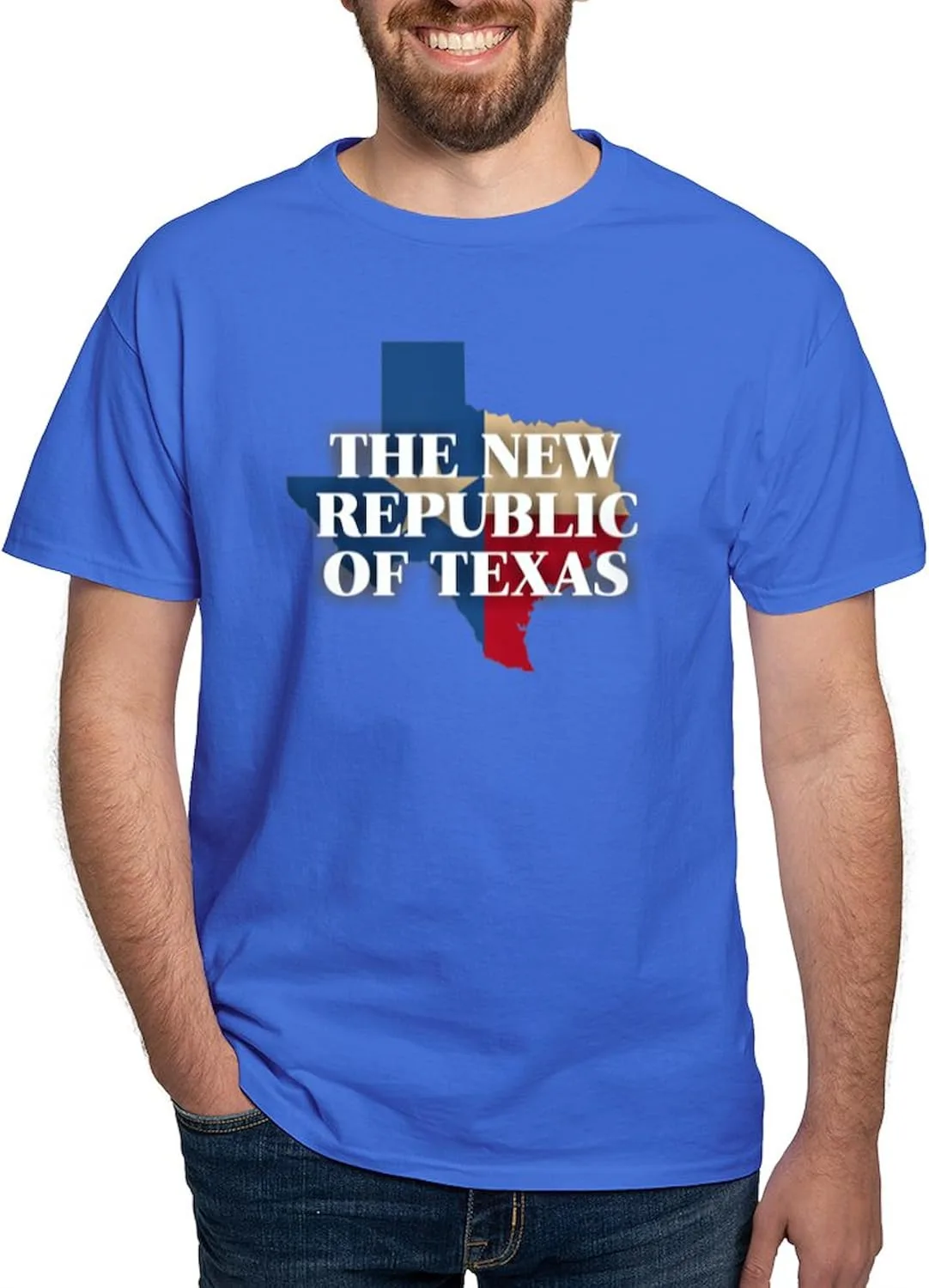 

Футболка The New Republic of Texas Men's Value, 100% Cotton, Classic Graphic Dark CafePress