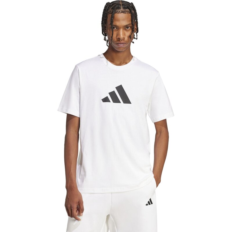 Футболка с логотипом Future Icons с тремя полосами Adidas, белый — фото 2