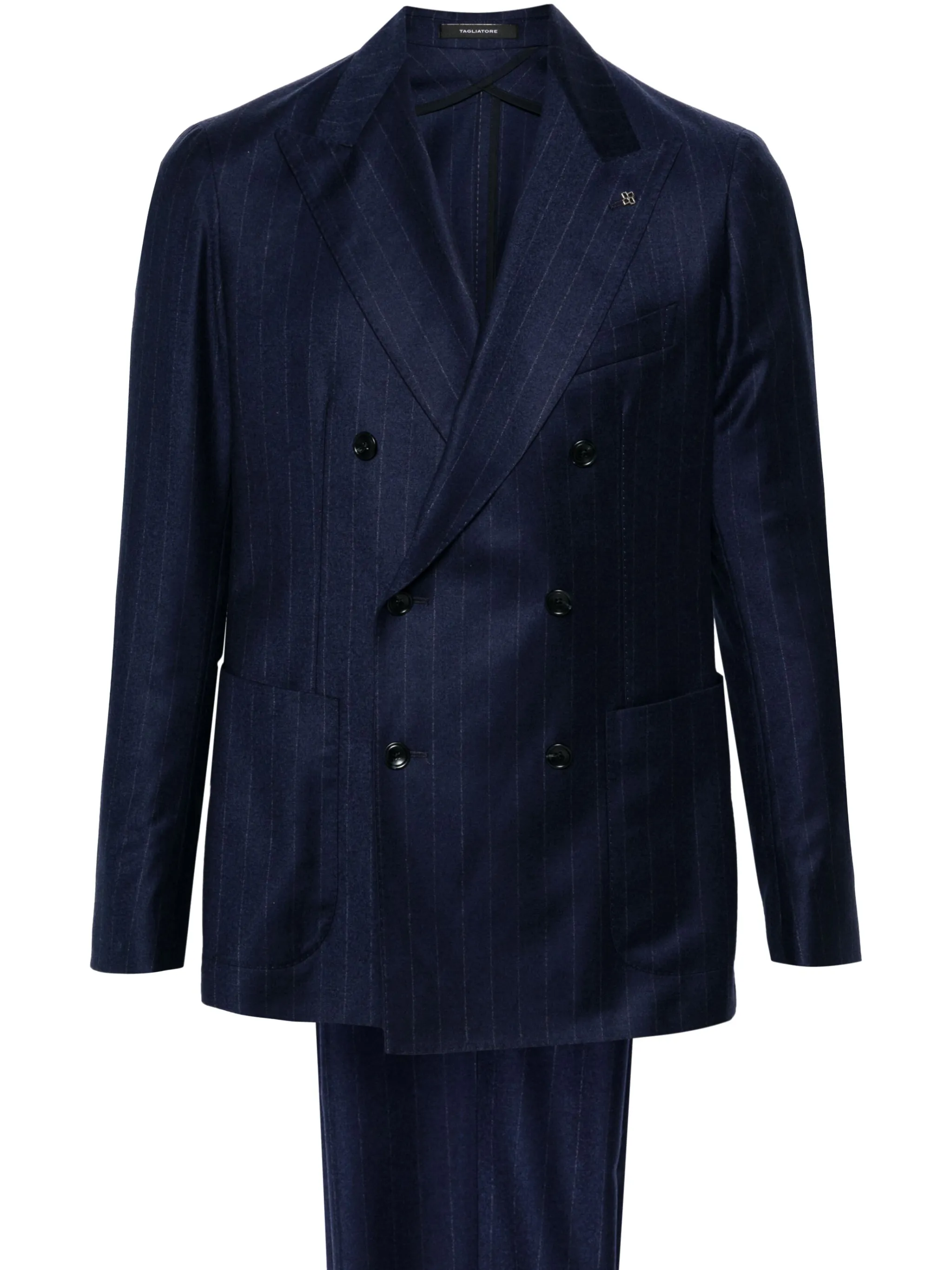 

Костюм в тонкую полоску Tagliatore, синий