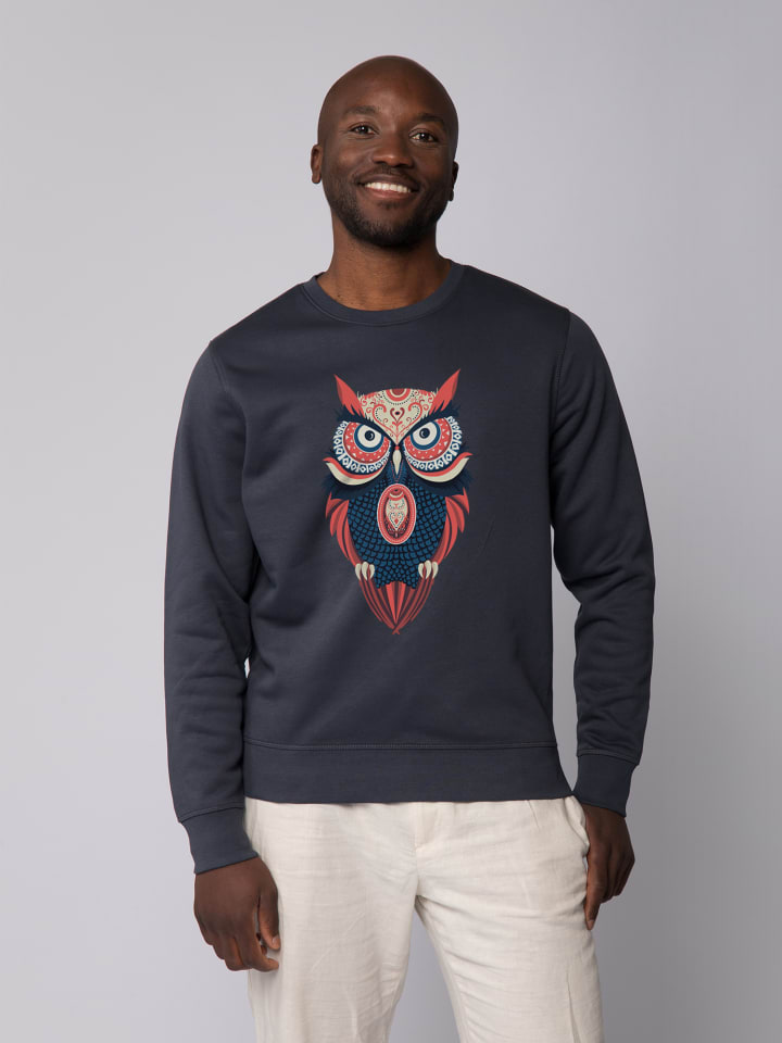 

Толстовка wat Apparel Colorful Owl, цвет india ink grey