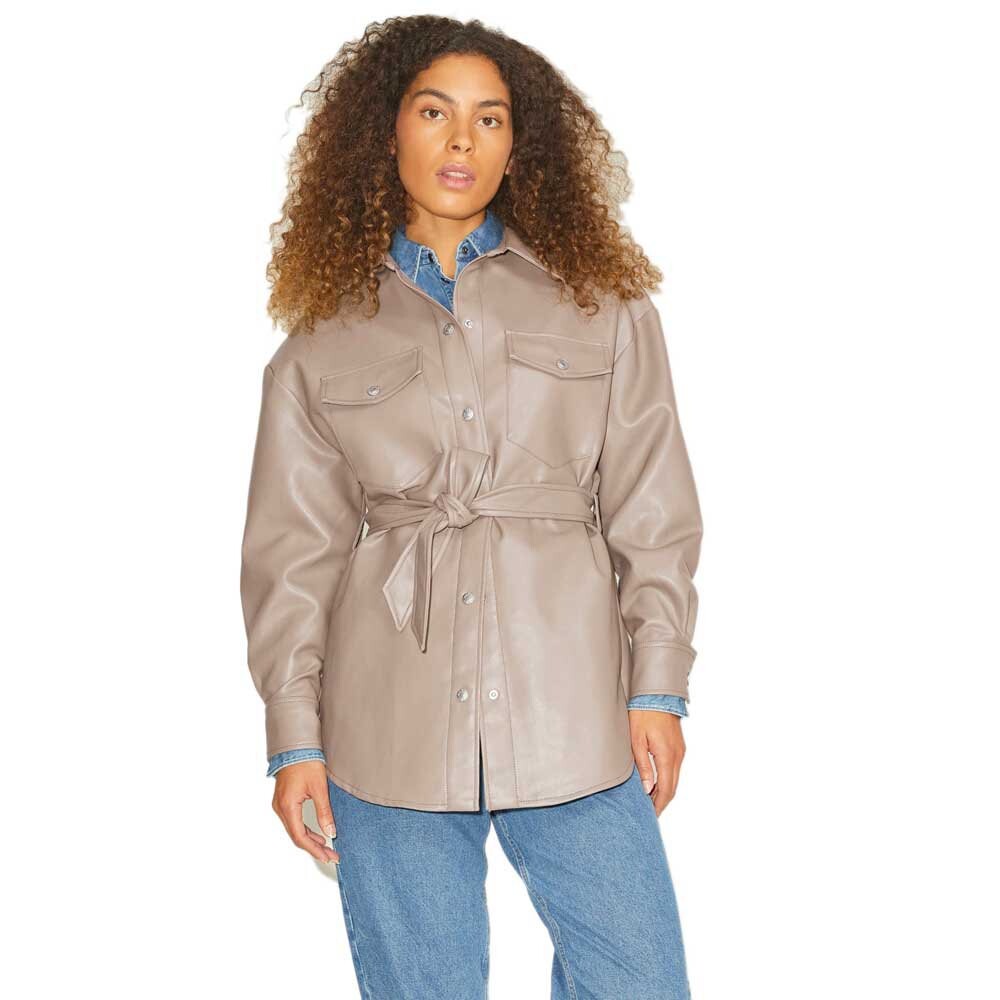 

Куртка Jack & Jones Luna Overshirt Leather JJXX, коричневый