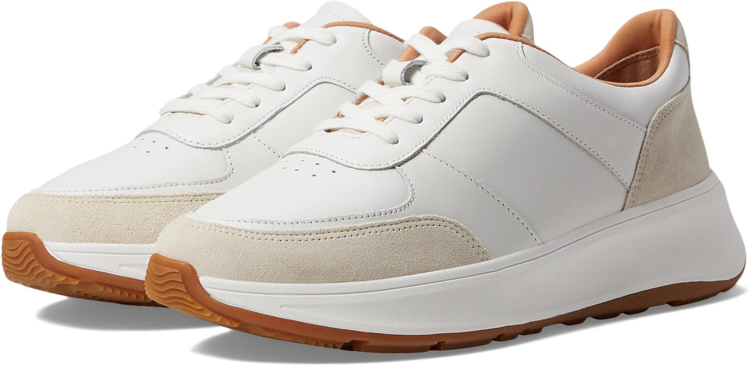

Кроссовки F-Mode Leather/Suede Flatform Sneakers FitFlop, цвет Urban White