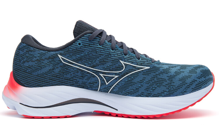 

Кроссовки Wave Rider 26 мужские с низким верхом серый/синий Mizuno