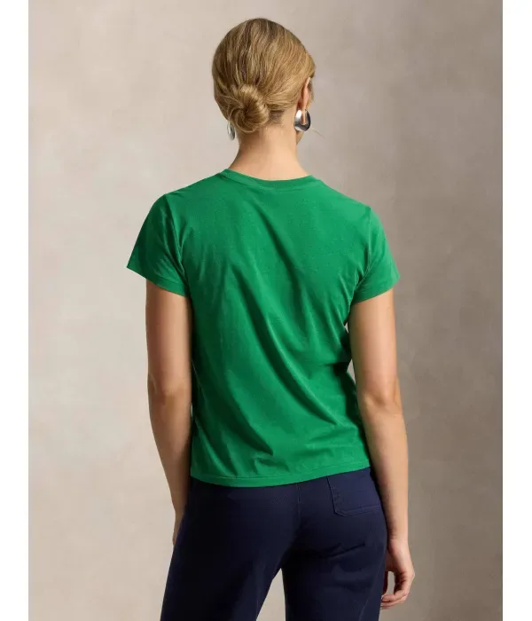 Футболка classic fit Polo Ralph Lauren, зеленый — фото 3