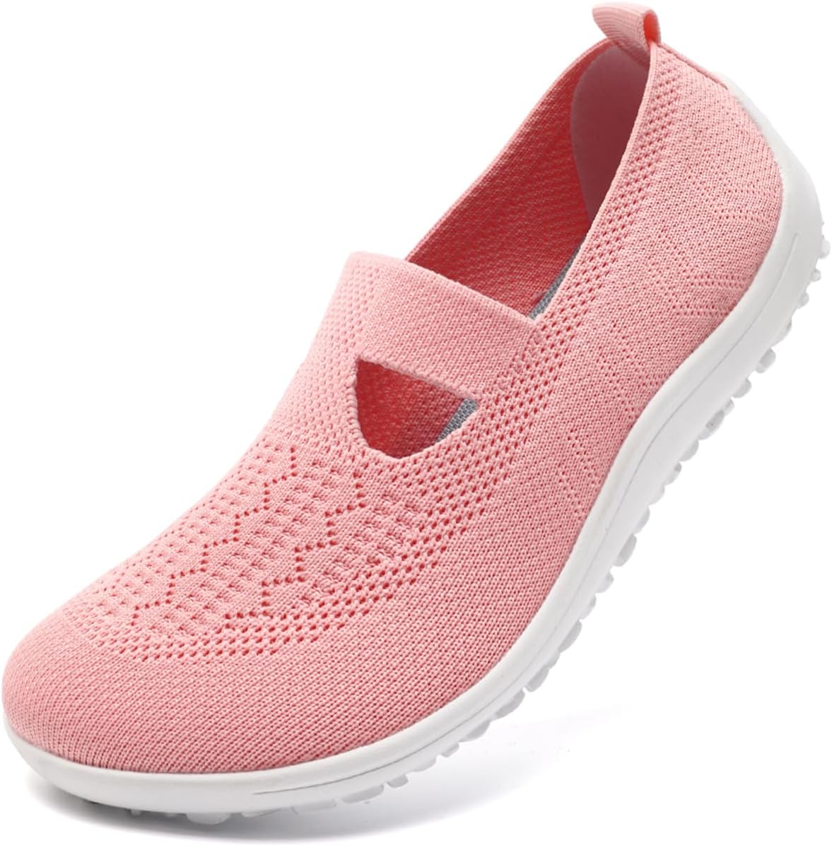 

Кроссовки для ходьбы и тенниса для мужчин и женщин, спортивные, для бега по дороге, тренировки, с противоскользящей подошвой, унисекс, из сетки, для спортзала, легкие, повседневные, без шнурков Gdebyz, розовый