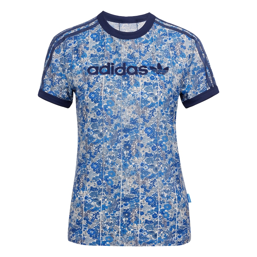 

Рубашка ADIDAS ORIGINALS Adidas Originals x Liberty London, лазурный/светло-голубой/темно-синий
