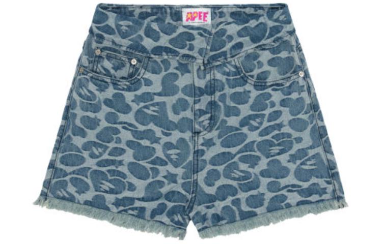 

Bape SS23 APEE By Denim Shorts Women's Blue A Bathing Ape