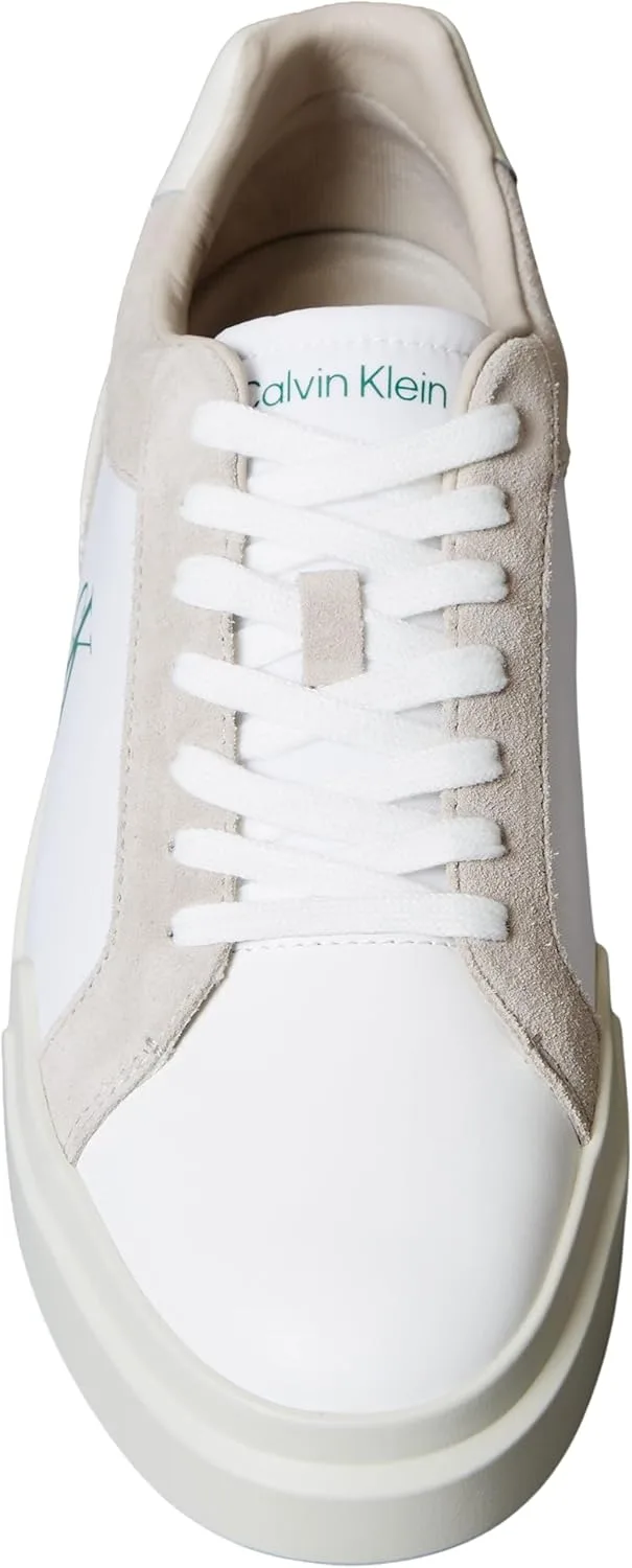Мужские низкие кеды Calvin Klein Chunky Cupsole Laceup LTH Mix Ym0ym01348, белый — фото 4