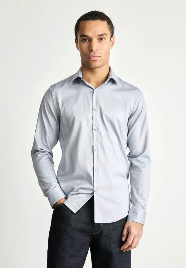 Приталенная формальная рубашка Calvin Klein, Steel Grey