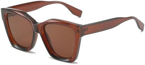 

2027 Модные квадратные солнцезащитные очки для женщин, многоугольные градиентные солнцезащитные очки UV400, винтажные трендовые мужские солнцезащитные очки цвета апельсина и чая MTZJH, Brown Tea