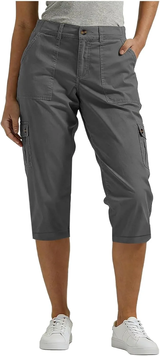 

Stretchy Cargo Capris для женщин с высокой талией HGps8w