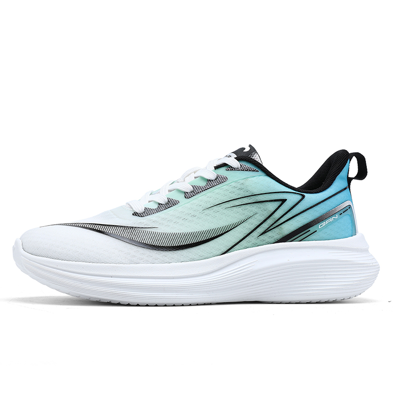 

K-bird Кроссовки K Bird с амортизацией, дышащие и упругие, низкие повседневные беговые для мужчин, бело-сине-зеленые, цвет White/Blue Green