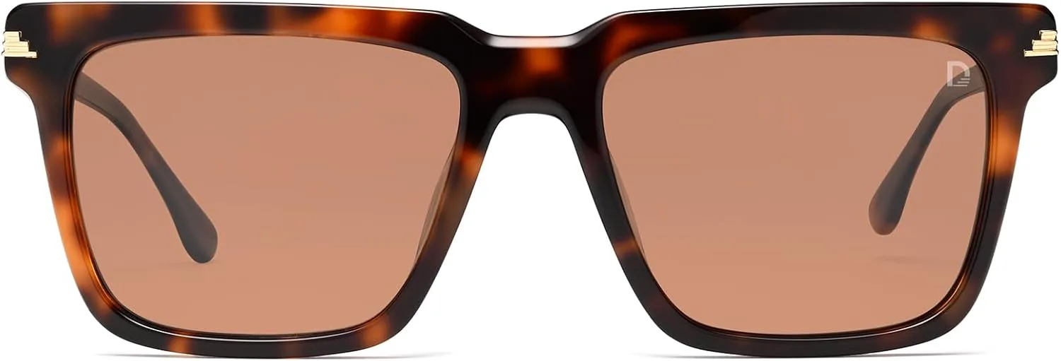 

Поляризованные солнцезащитные очки Dollger Square для мужчин и женщин. Модные и стильные солнцезащитные очки с защитой UV400 для вождения, рыбалки и походов, Leopard