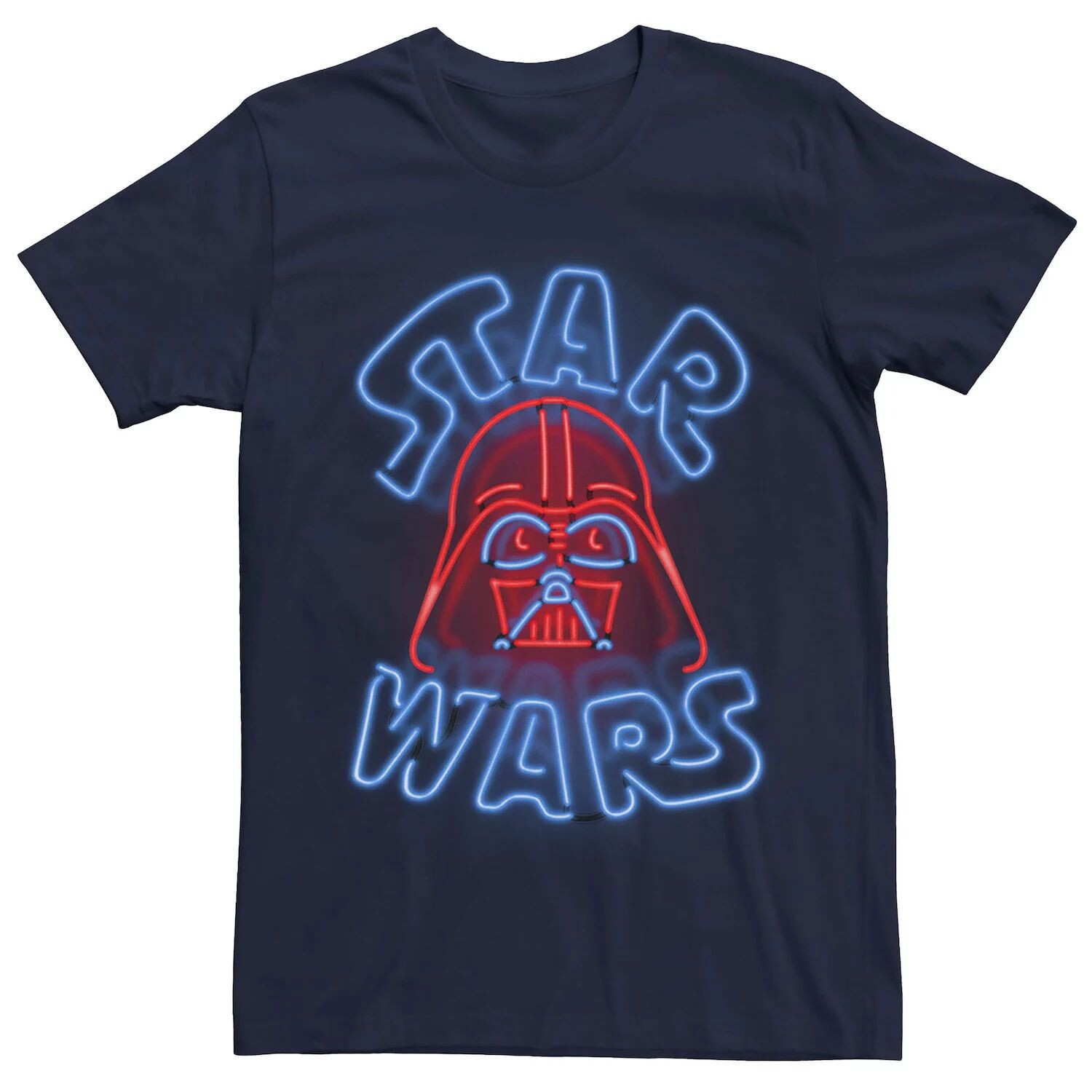 

Мужская футболка с неоновой вывеской и портретом Дарта Вейдера Star Wars
