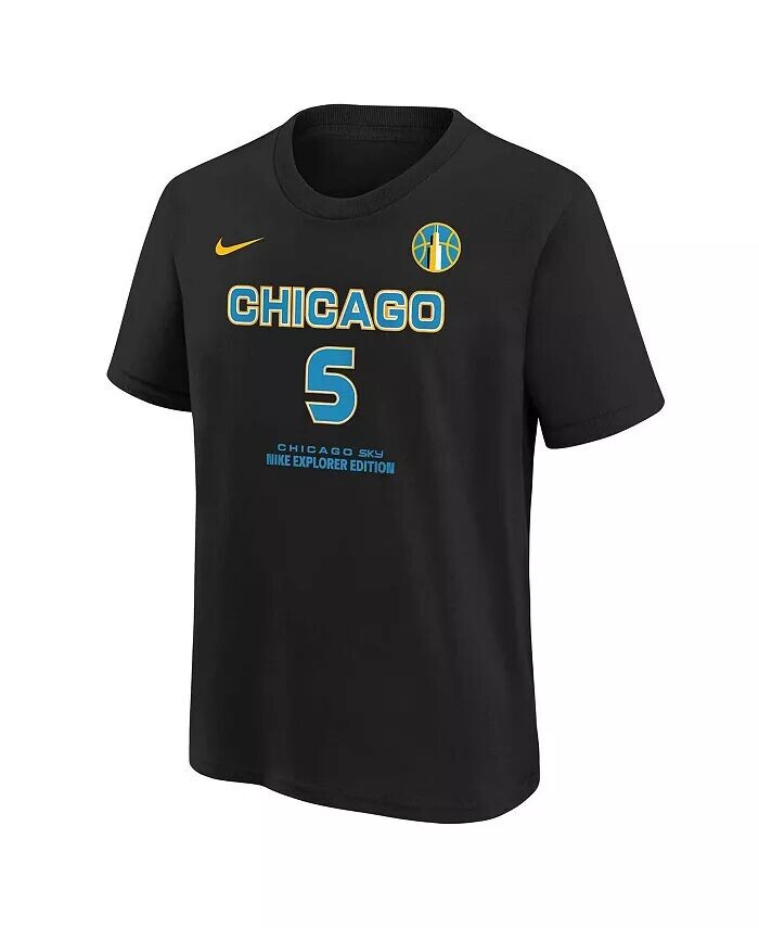 Черная футболка с номером проекта WNBA Big Boys and Girls Angel Reese Chicago Sky 2024 Nike, черный — фото 3
