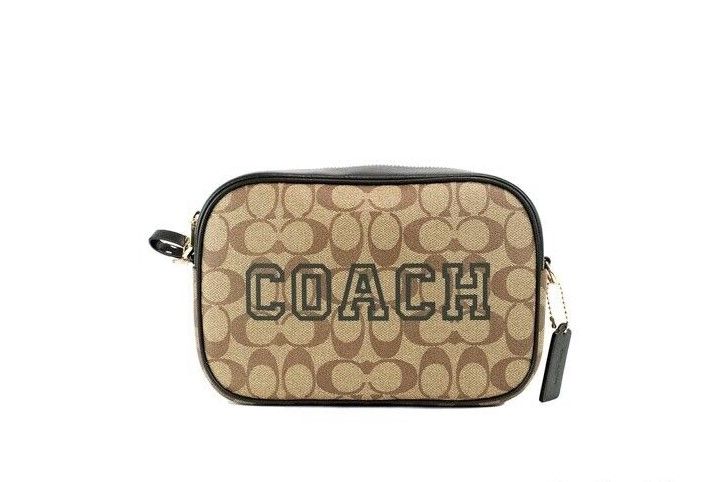 

Сумка-трансфер Jamie Medium Varsity Signature Amazon Green Camera Crossbody Coach
