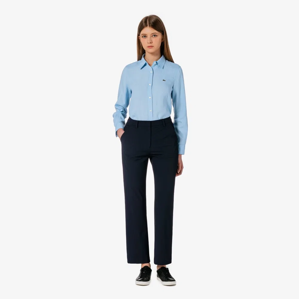 Слаксы Lacoste, тёмно-синие