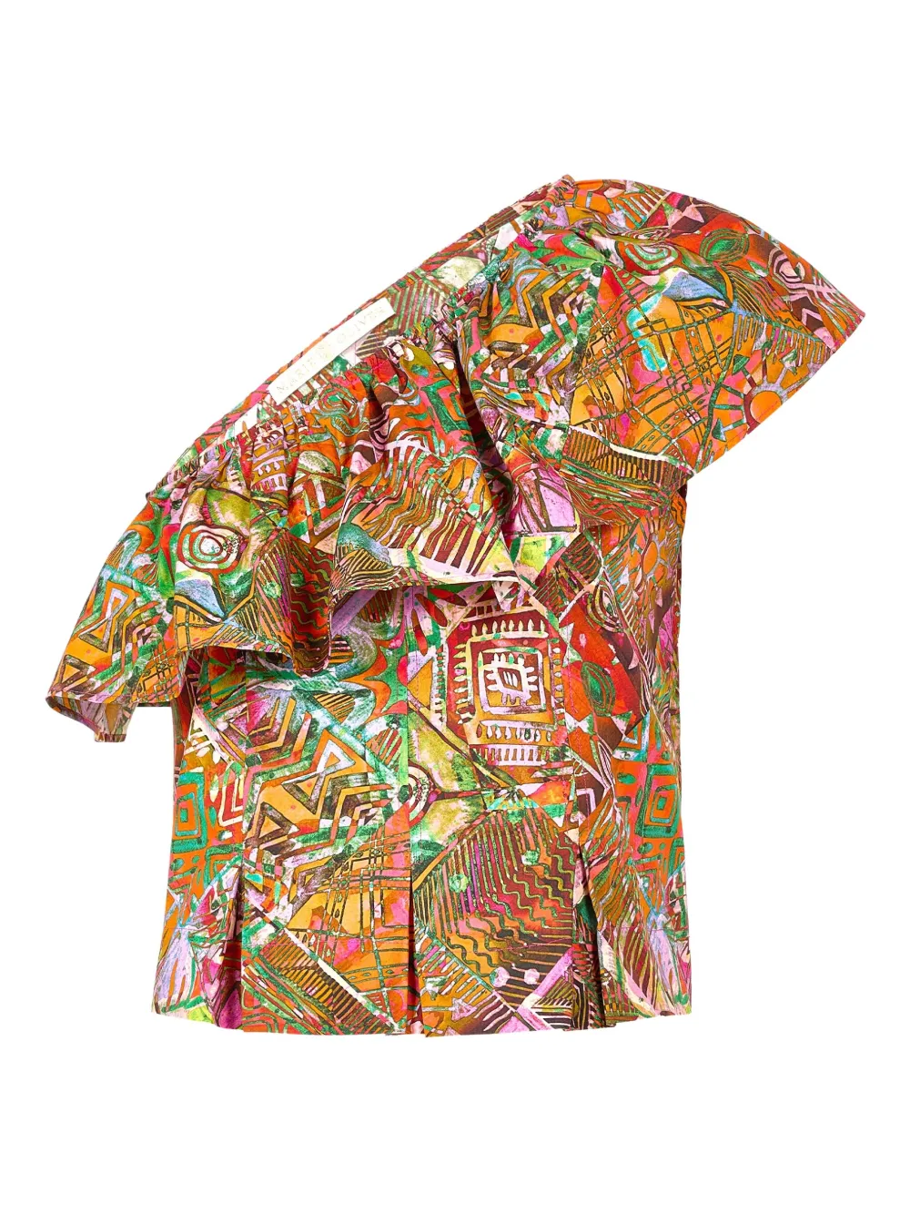 

Топ McCauley на одно плечо с оборками Marie Oliver, коричневый