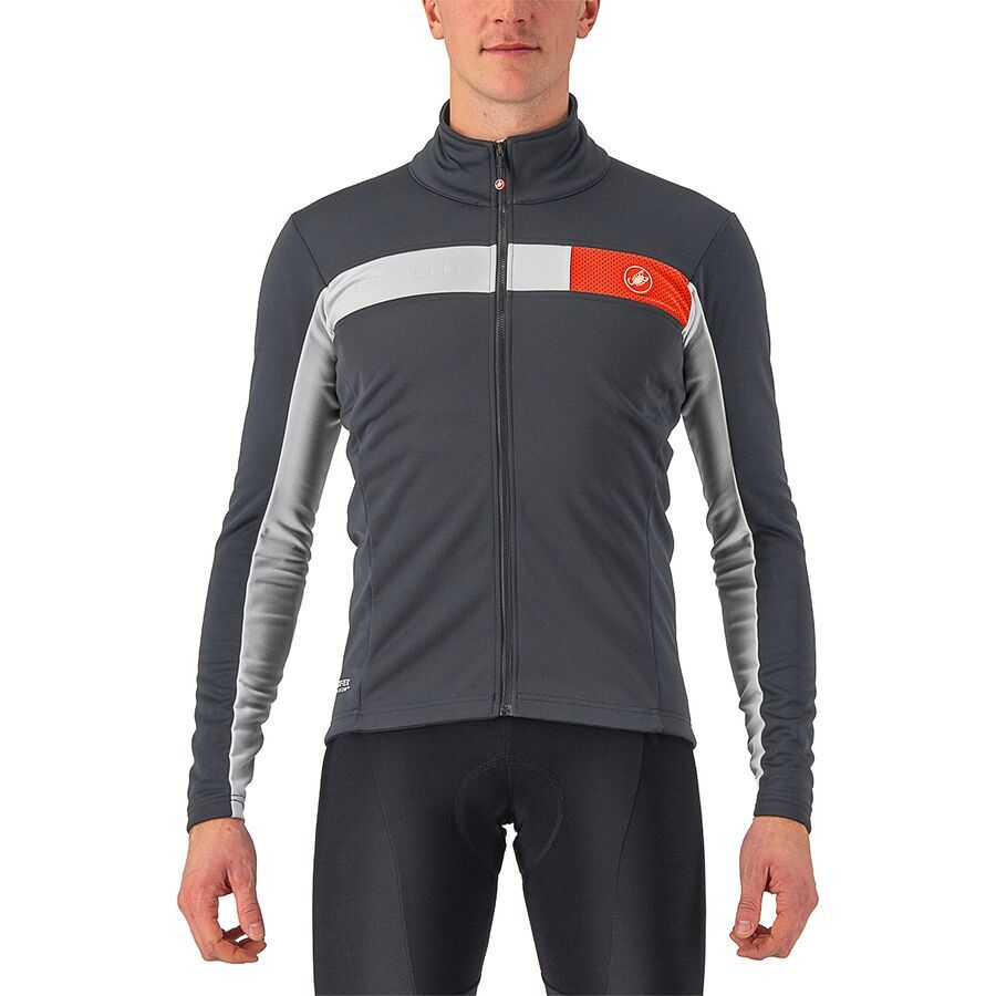 

Куртка Castelli Mortirolo 6S Castelli, Dark Gray/Silver Gray/Red Reflex