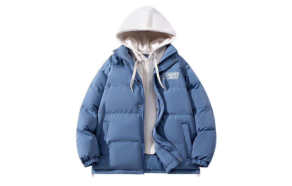 

BOBBY ABLEY Пуховик Unisex, Blue White